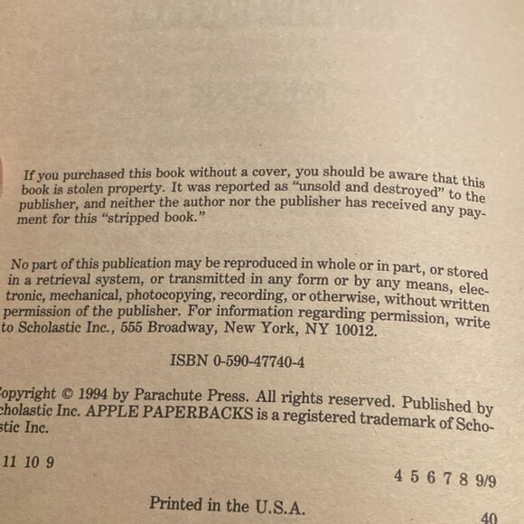 Vintage Book-Goosebumps Monster Blood 2 1994-RL Stine - Picture 2 of 4